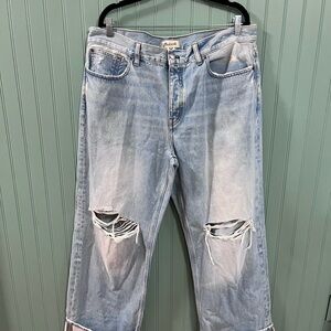 Madewell Women’s Low-Slung Baggy Jeans Hallstead Wash Size 32